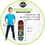 Madd Red Green Skateboard 31 Inch