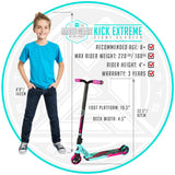 Madd Gear Kick Extreme Stunt Pro Scooter Teal Pink Child