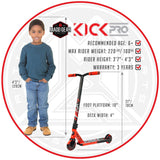 MGP Kick Pro Stunt Scooter Kids Red