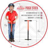 Childrens Pogo Stick Jumping Mad Gear Black Red