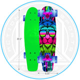 Madd Retro Plastic Skateboard Complete Green