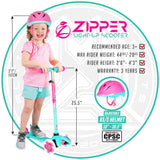 Preschool three wheel lightup scooter helmet pink