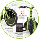 Green Machine Madd Trike Big Wheel Kids Safety