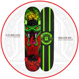 Madd Snake Green Red Complete Skateboard