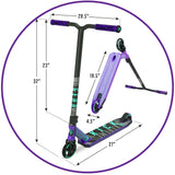 Madd Gear Kick Extreme Stunt Scooter Purple Teal Product Dimensions