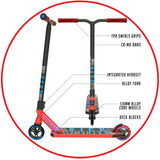 Madd Gear Kick Extreme Stunt Scooter Red Blue Key Features