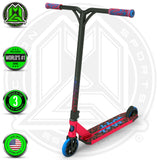 Madd Gear Kick Kaos Stunt Pro Scooter - Red / Blue Complete