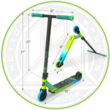 MGP Kick Pro Stunt Scooter - Green / Blue