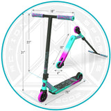 Madd Gear Kick Pro Stunt Scooter - Turquoise / Pink
