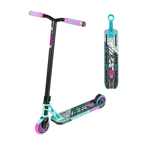 Madd Gear MGX P1 Pro Freestyle Scooter Teal Pink