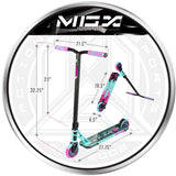 Madd Gear MGX P1 Pro Freestyle Scooter Teal Pink Quality