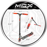 Madd Gear MGX T1 Team Freestyle Scooter Red Butanol VX10