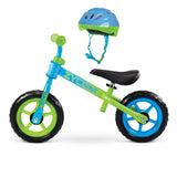 Zycom Childrens Balance Bike ZBike Helmet CPSC Certified Combo Blue Green